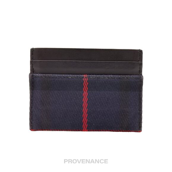 🔴 Burberry Card Holder Wallet - Navy Check - Picture 2 of 6